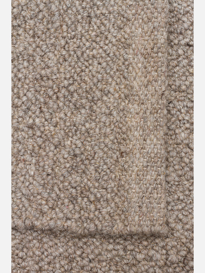 Agra Serisi Yün Polyester ve Pamuk Karışımı El Dokuma Halı DARK STONE - Carpetdocia