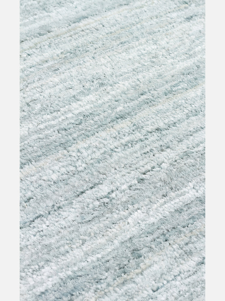 Amore muz ipeği viskon el dokuma halı - Turkuaz