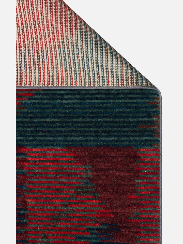 Burj Serisi %100 Naturel El Emeğiyle Üretilen TENCEL™ Kara Tezgah Halı 02 BERRY - Carpetdocia