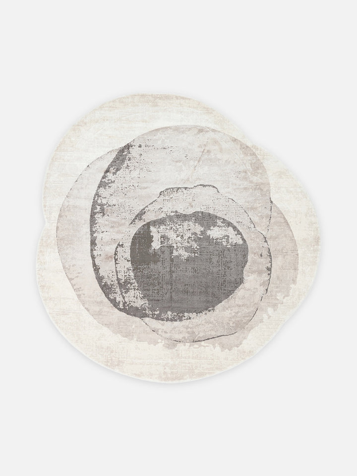 Monza Art Geometrik Desenli Yüksek Kalite Sık Dokuma Parlak Modern Salon Halısı 02 CREAM GREY Q - Carpetdocia - kusbakisi