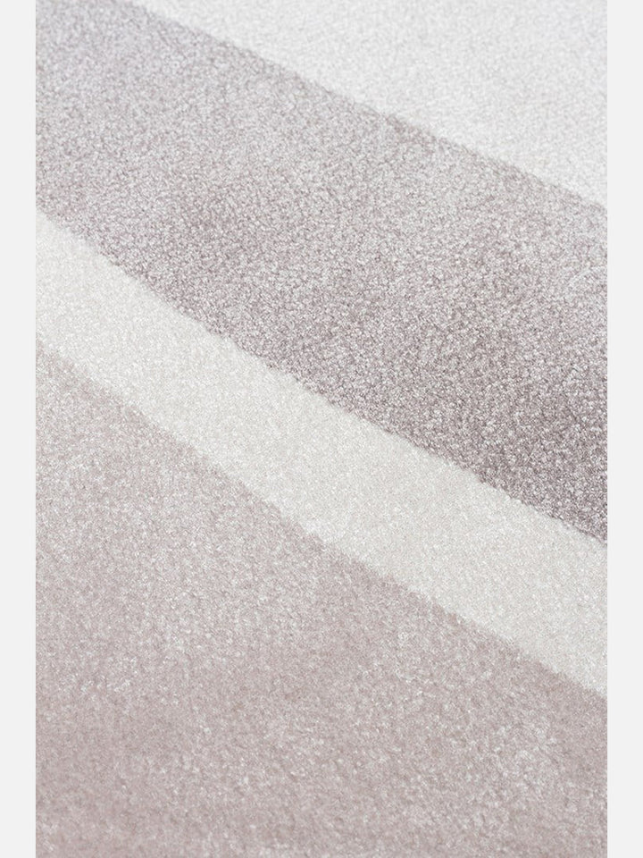 Monza Art Geometrik Desenli Yüksek Kalite Sık Dokuma Parlak Modern Salon Halısı 05 CREAM GREY - Carpetdocia