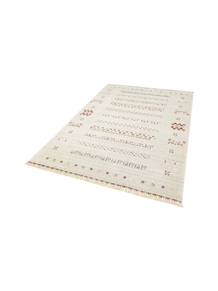 Oushak Carnaval 100% Natural Easy to Clean Handcrafted TENCEL™ Modern Uşak Carpet 06 BEIGE