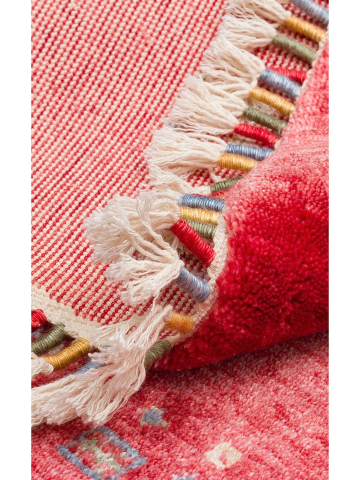 Oushak Carnaval 100% Natural Easy to Clean Handcrafted TENCEL™ Modern Uşak Carpet 06 RED Q