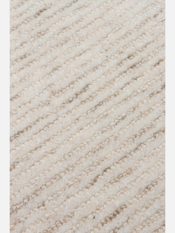Vienna Series Wool and Cotton Blend Handwoven Rug LIGHT NATURAL