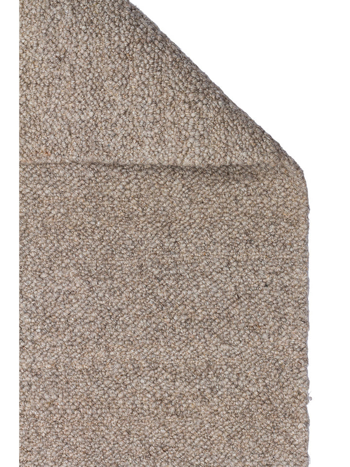 Agra Series Wool Polyester and Cotton Blend Handwoven Rug DARK STONE