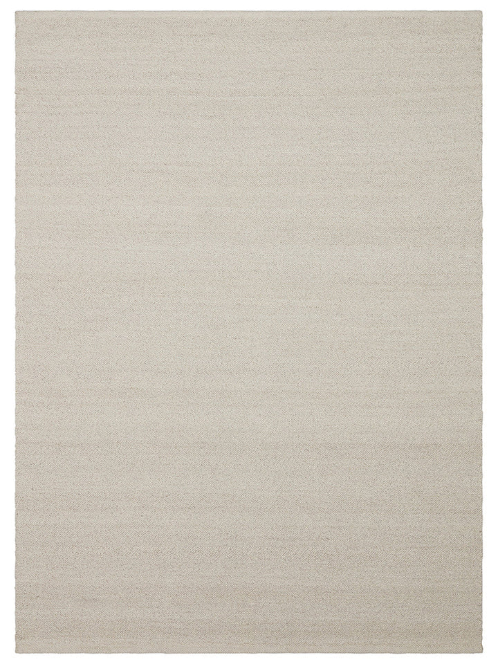 Agra Serie handgeknüpfter Teppich aus Wolle, Polyester und Baumwollmischung ELfenbein