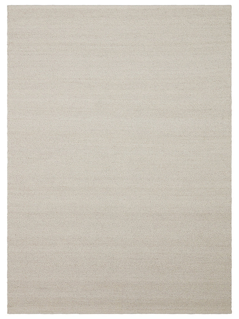 Agra Series Wool Polyester and Cotton Blend Handwoven Rug IVORY