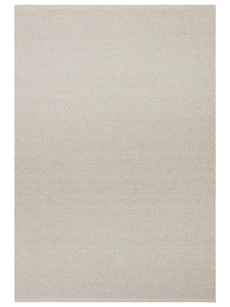 Agra Serie handgeknüpfter Teppich aus Wolle, Polyester und Baumwollmischung SILBER