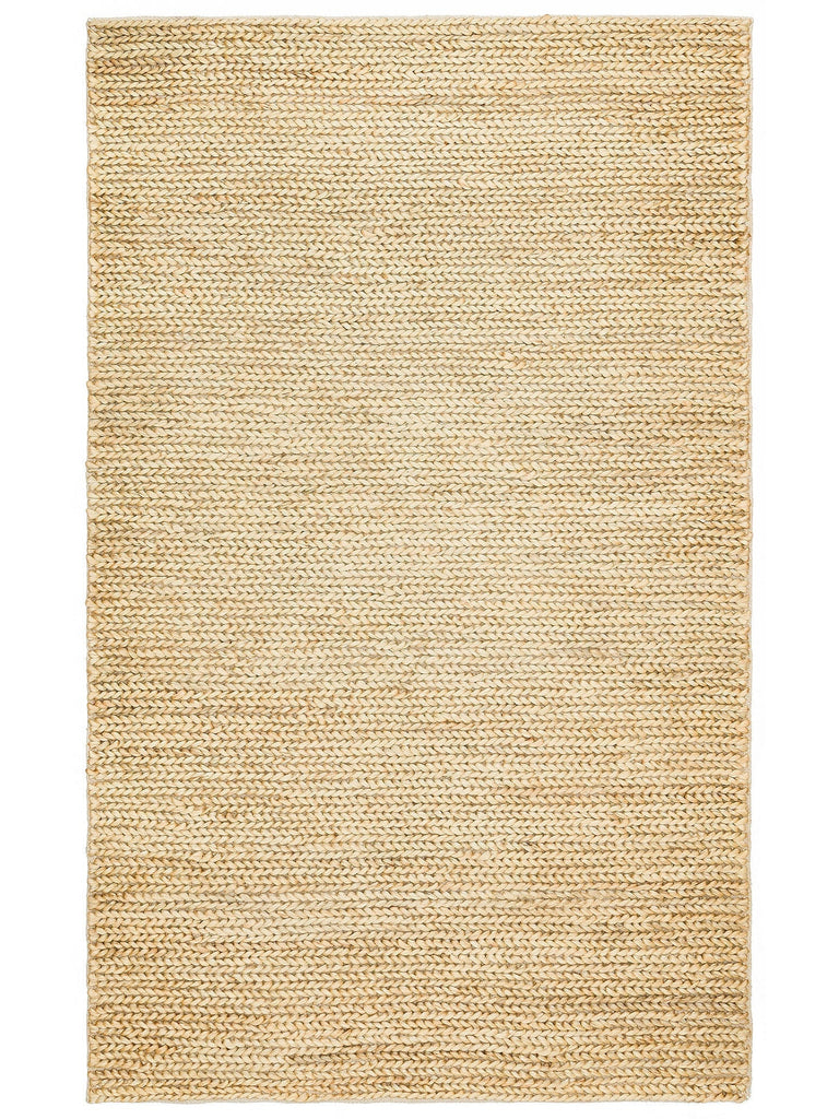 Baccarat Jute 100 % naturel Tapis en paille tissé à la main pour salon, couloir, entrée, cuisine, balcon BAC CREAM