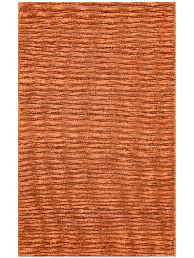 Baccarat Neo Jute 100 % naturel Tapis en paille tissé à la main pour salon, couloir, cuisine, balcon BCN RUST