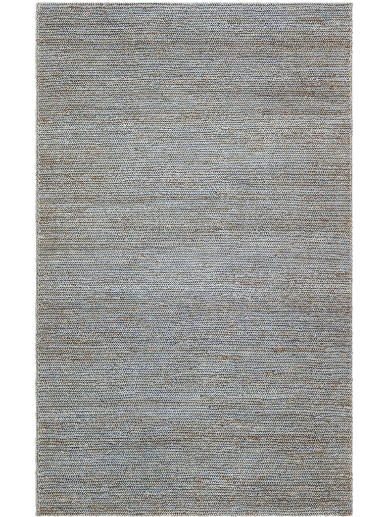 Baccarat Neo Jute 100 % naturel Tapis en paille tissé à la main pour salon, couloir, cuisine, balcon BCNSLATEBLUSB3