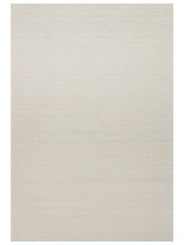 Barcelona Series Wool and Cotton Blend Handwoven Rug IVORY