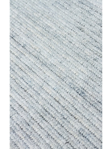 Brasilia El Emeğiyle Üretilen Modern Sade Şık TENCEL™ Özel Kara Tezgah Halısı PLAIN SKY BLUE - Carpetdocia