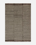 Casablanca handgefertigter Bouclé-Teppich aus 100 % Wolle ESPRESSO STRIPE