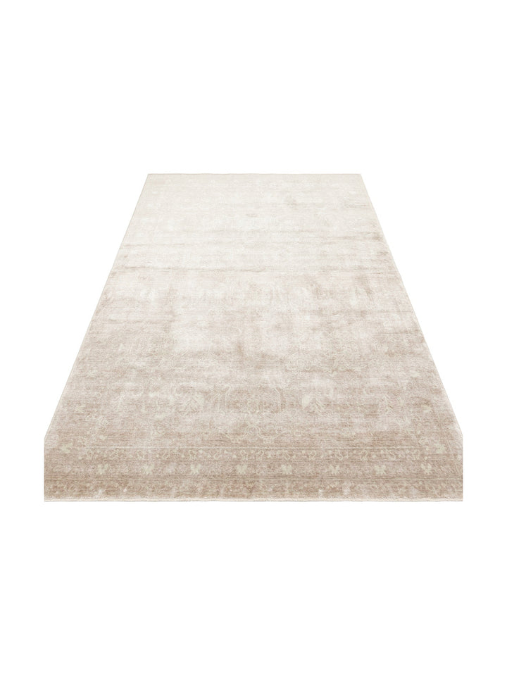 Çırağan %100 Naturel Özel Işıltılı El Emeği ile Özel Tezgahlarda Üretilen TENCEL™ Uşak Halısı 11 NAT - Carpetdocia