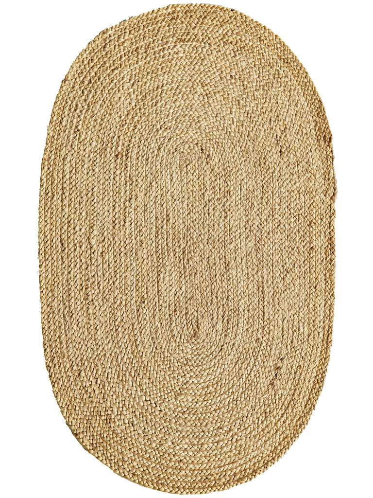 Crown Jüt %100 Naturale Tappeto Intrecciato a Mano per Soggiorno, Corridoio, Ingresso, Cucina, Balcone 01E NAT