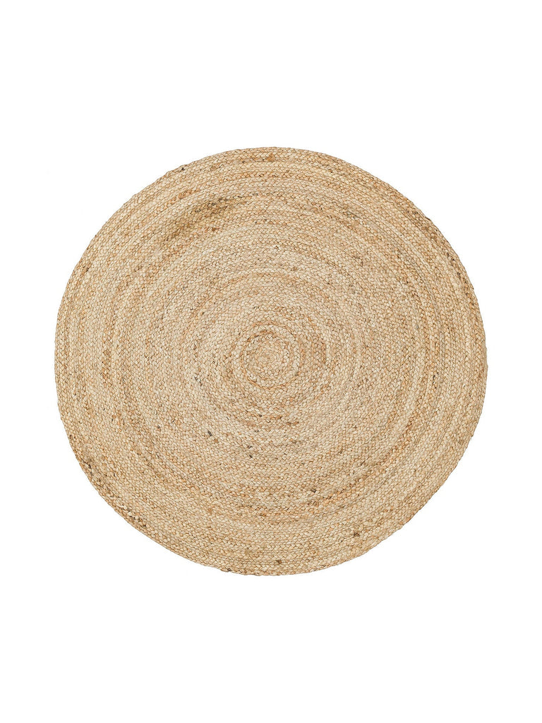 Crown Jüt %100 Naturale Tappeto Intrecciato a Mano per Soggiorno, Corridoio, Ingresso, Cucina, Balcone 01R NATURAL