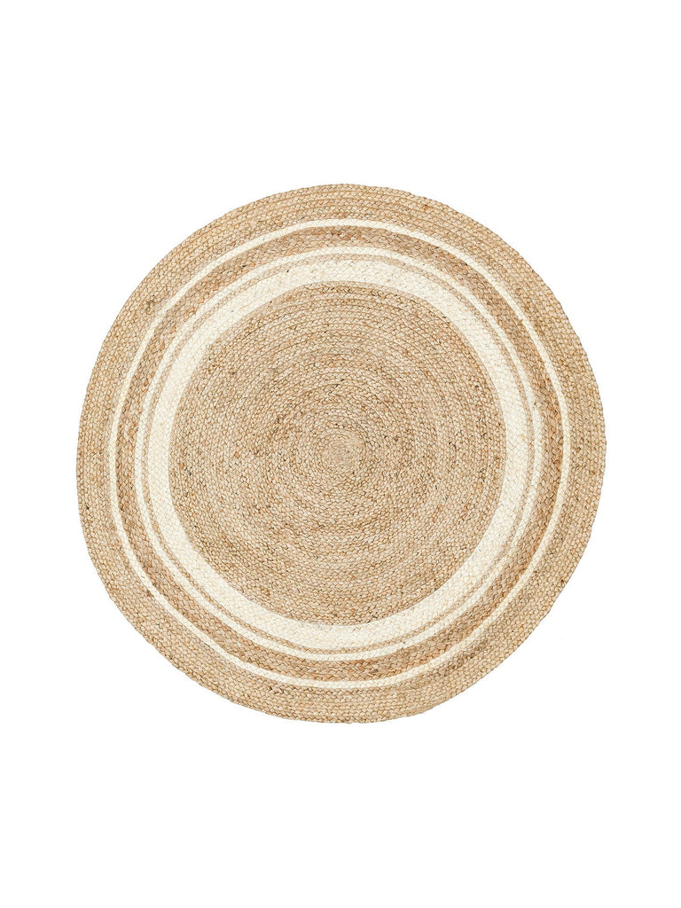 Crown Jüt %100 Naturale Tappeto Intrecciato a Mano per Soggiorno, Corridoio, Ingresso, Cucina, Balcone 01R NATWH