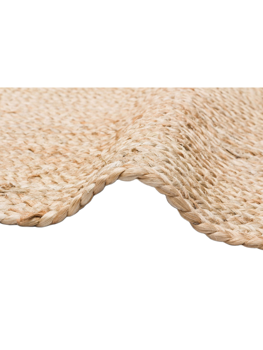 Crown Jüt %100 Naturel El Dokuma Oturma Odası Koridor Antre Mutfak Balkon Hasır Halı 10 NATURAL - Carpetdocia