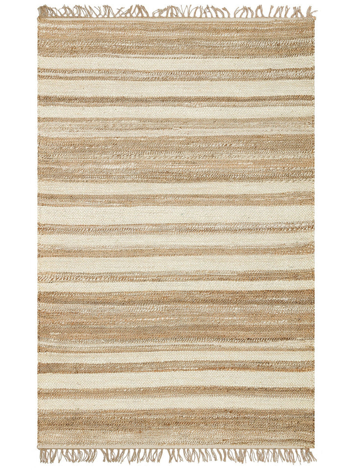 Crown Jüt %100 Naturel El Dokuma Oturma Odası Koridor Antre Mutfak Balkon Hasır Halı 11 NATWHIXW - Carpetdocia