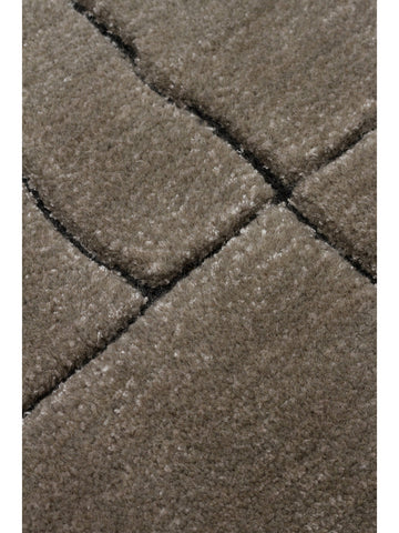 Dakar Series Wool Rayon and Polyester Blend Handwoven Rug GREY
