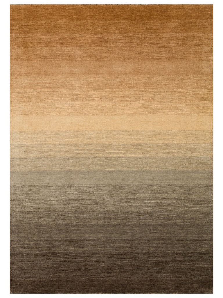 Donatella Serie 100% Neuseeland Wolle Handgeknüpfter Farbverlauf Wohnzimmer Teppich ASH BROWN