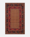 Göbeklitepe Series Handmade Black Loom Carpet Made with 100% New Zealand Wool Featuring Anatolian Motifs 08VIOLT