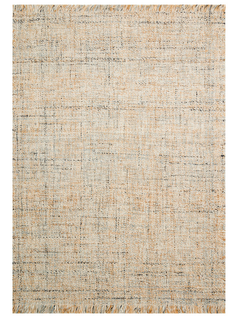Hitit Series 100% Natural Wool and Jute Handwoven Traditional Living Room, Sitting Room, Bedroom Rug GWHITE