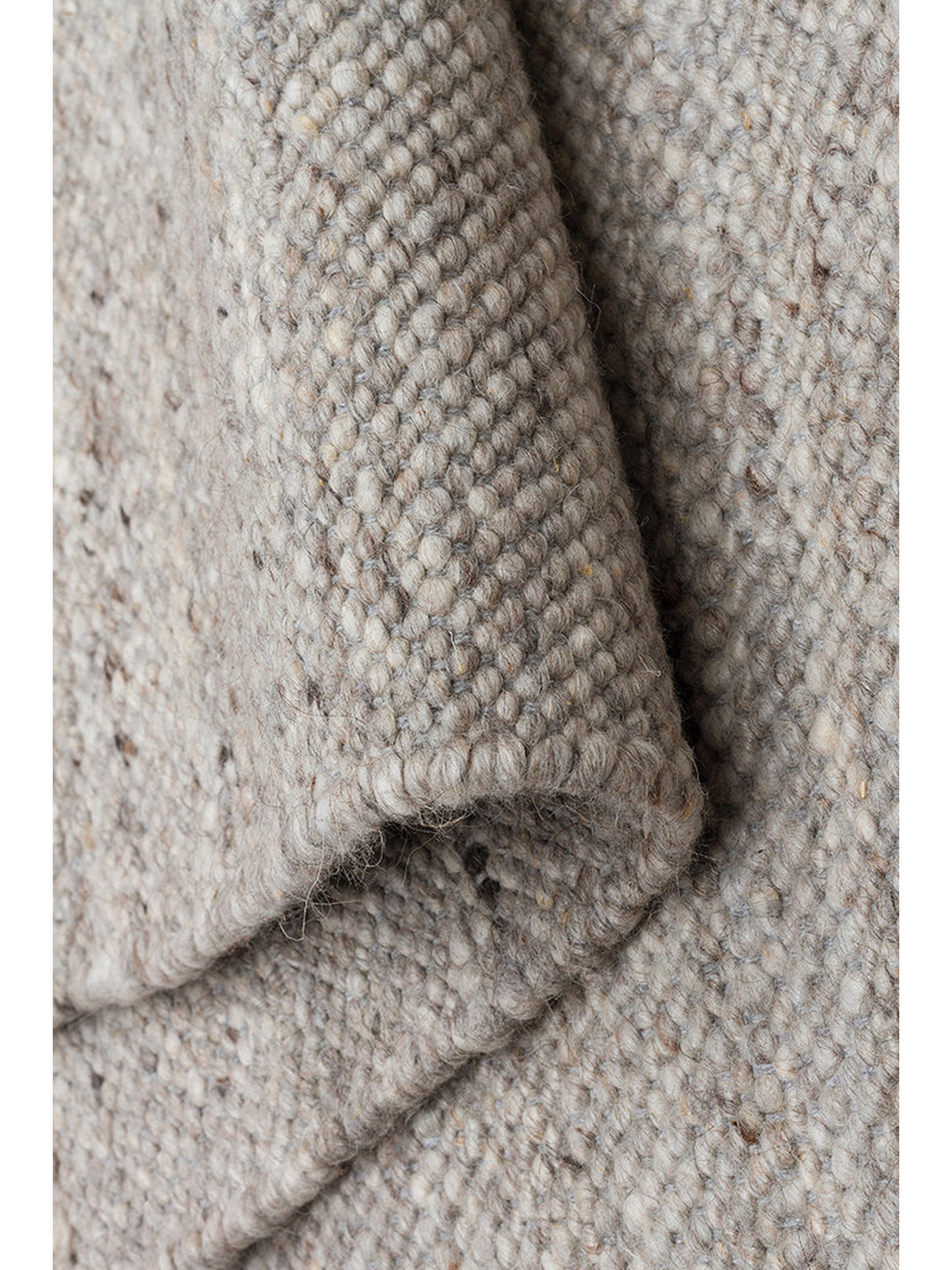 Jakarta Series Wool Polyester and Cotton Blend Handwoven Rug SILVER