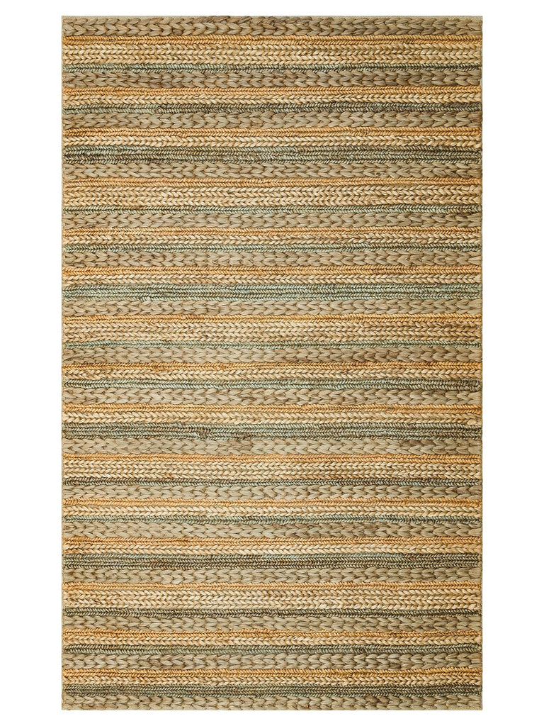 Knit Jute Handwoven Natural Jute Mat with Different Knitted Texture 1103 GREY MULTY XW