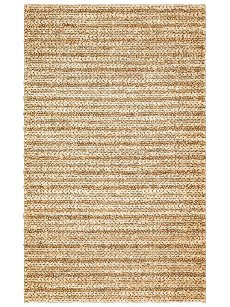 Knit Jute Handwoven Natural Jute Mat with Different Knitted Texture 1152 NATURAL XW