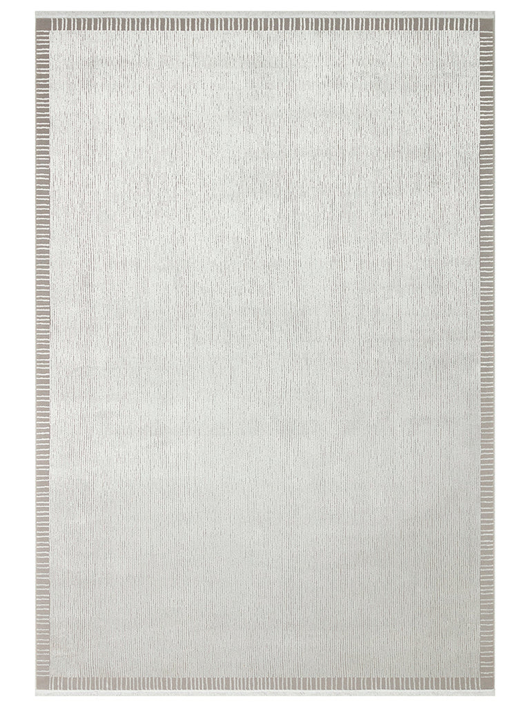 Série Lucia Tapis moderne brillant Salon Séjour Chambre Entrée BORDER GREY