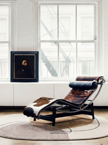 Monza Art Geometrik Desenli Modern Salon Halısı 08 CREAM BLACK mekan görünümü 1