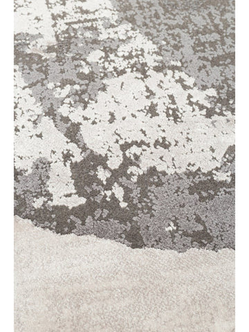 سجادة Monza Art 02 CREAM GREY Q عالية الجودة بنقشة هندسية متقنة النسيج لصالون حديث لامع