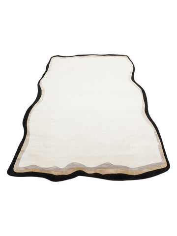 Tappeto Monza Art 11 CREAM GOLD, Motivo Geometrico, Alta Qualità, Tessitura Fitta, Lucido, Moderno per Salotto