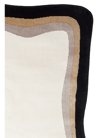 Tappeto Monza Art 11 CREAM GOLD, Motivo Geometrico, Alta Qualità, Tessitura Fitta, Lucido, Moderno per Salotto