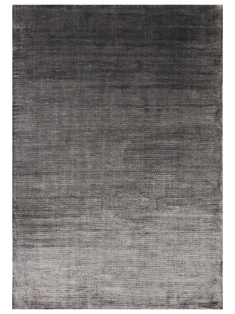 Mulberry Series 100% Rayon Handwoven Glossy Modern Living Room Sitting Room Rug COAL