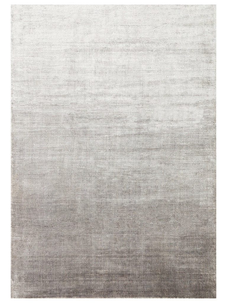 Mulberry Series 100% Rayon Handwoven Glossy Modern Living Room Sitting Room Rug SILVER