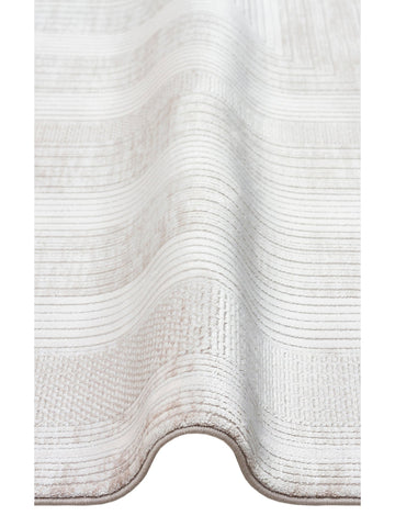 Mumbai Serisi Klasik Desenli Yüksek Kalite Sık Dokuma Parlak Salon Halısı 13 CREAM BEIGE - Carpetdocia