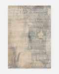 Tapis tissé à la main en laine et soie de bambou, collection Florence, NICKEL GREY