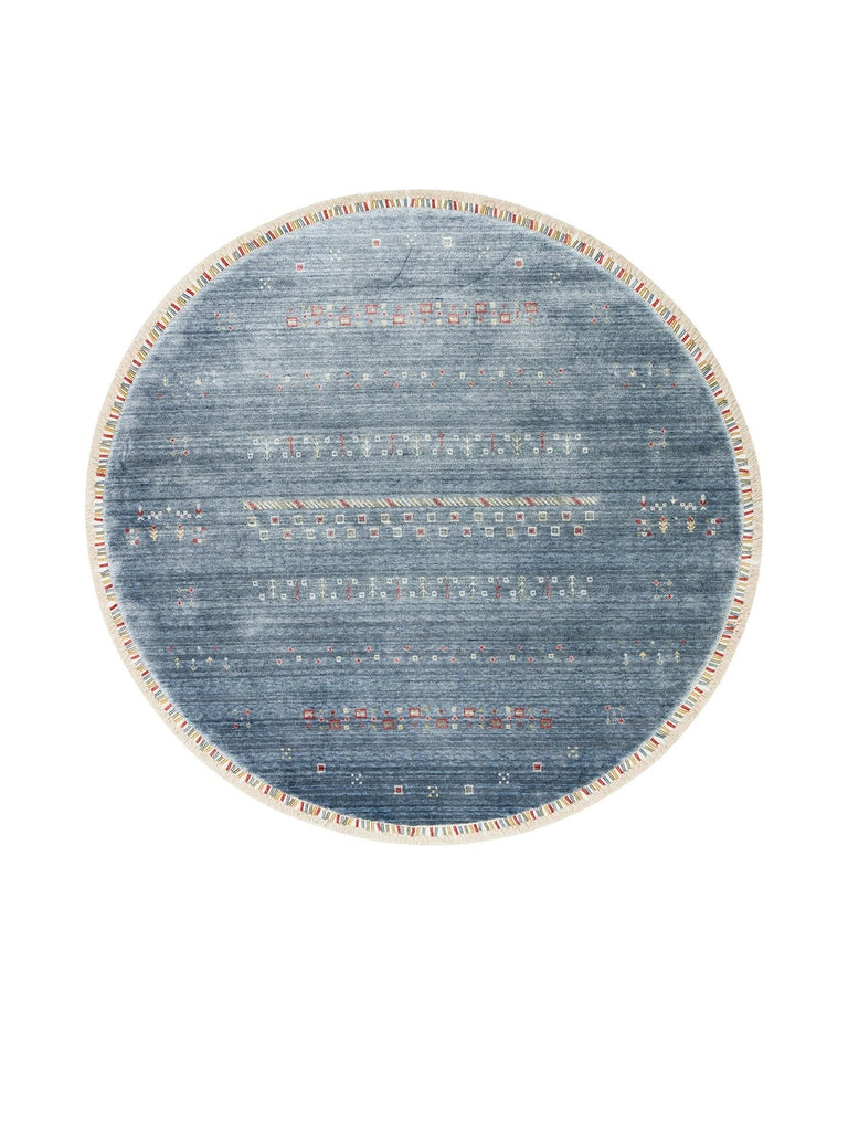 Oushak Carnaval 100% Natural Easy to Clean Handmade TENCEL™ Modern Uşak Carpet 06 BLUE Q