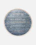 Oushak Carnaval 100% Natural Easy to Clean Handcrafted TENCEL™ Modern Uşak Carpet 06 BLUE Q