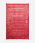 Oushak Carnaval 100% Natural Easy to Clean Handcrafted TENCEL™ Modern Uşak Carpet 06 RED