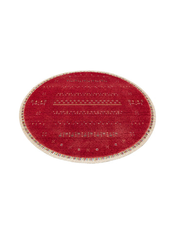Oushak Carnaval Tappeto Moderno Uşak in TENCEL™ realizzato a mano, 100% naturale, facile da pulire, 06 RED Q
