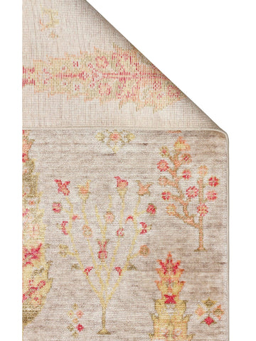 Oushak Carnaval Tapis Uşak Moderne TENCEL™ 100 % Naturel, Facile à Nettoyer, Fait Main 08 BEIGE AUTUMN  