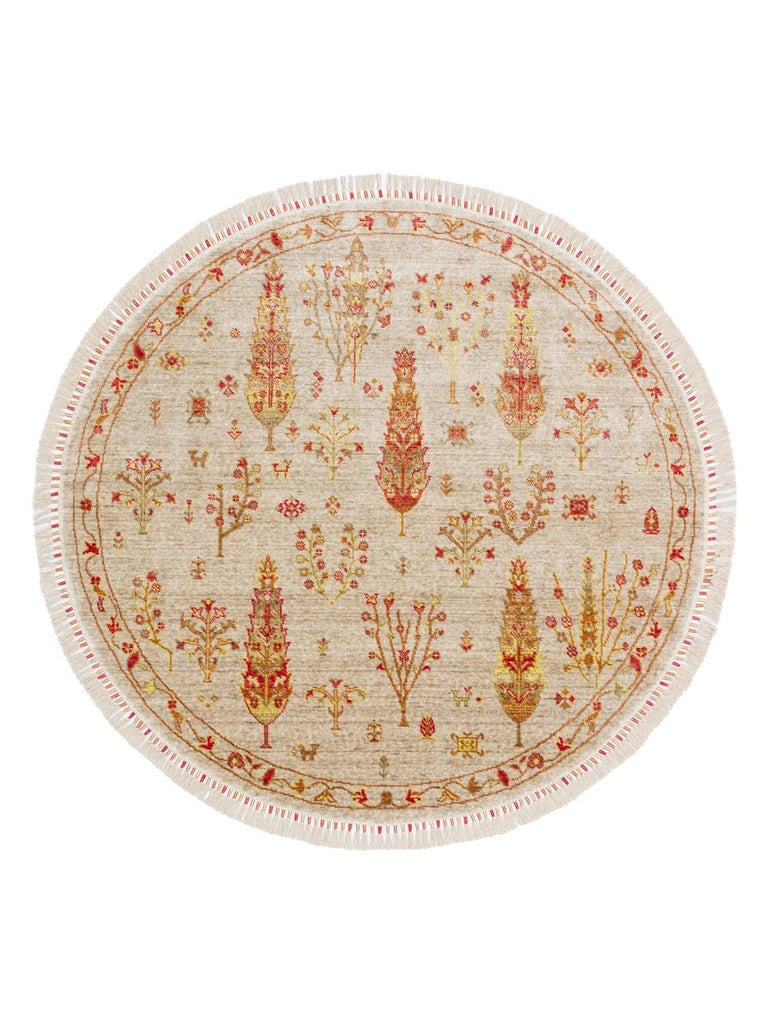 Oushak Carnaval 100% Natural Easy to Clean Handmade TENCEL™ Modern Uşak Rug 08 BEIGE AUTUMN Q