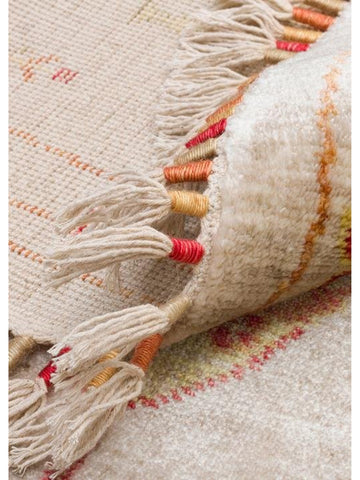 Oushak Carnaval 100% Natural Easy to Clean Handcrafted TENCEL™ Modern Uşak Carpet 08 BEIGE AUTUMN Q