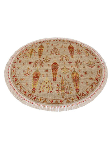 Oushak Carnaval 100% Natural Easy to Clean Handcrafted TENCEL™ Modern Uşak Carpet 08 BEIGE AUTUMN Q