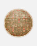 Oushak Carnaval 100% Natural Easy to Clean Handcrafted TENCEL™ Modern Uşak Carpet 08 GREEN AUTUMN Q