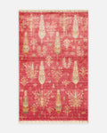 Oushak Carnaval 100% Natural Easy to Clean Handcrafted TENCEL™ Modern Uşak Carpet 08 RED AUTUMN